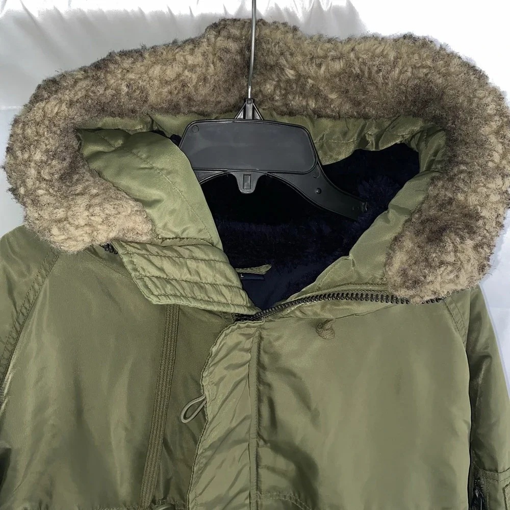 Abercrombie Fitch Men's Large Hooded‎ 4470 Snorkel Jacket Military Parka